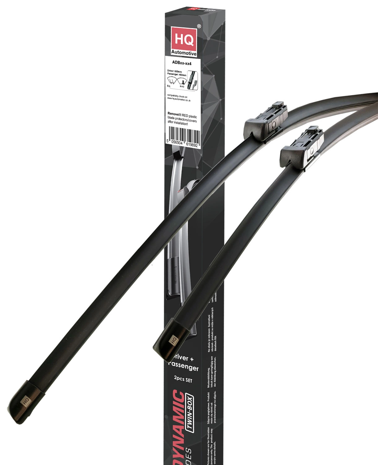 HQ Automotive Wiper Blades for AUDI SQ8 e-tron SUV (2022 and later) Front Wipers Replacement Kit